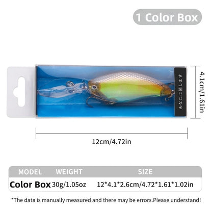 Deep Diving 18g Lure with 6# Hooks for Freshwater and Saltwater