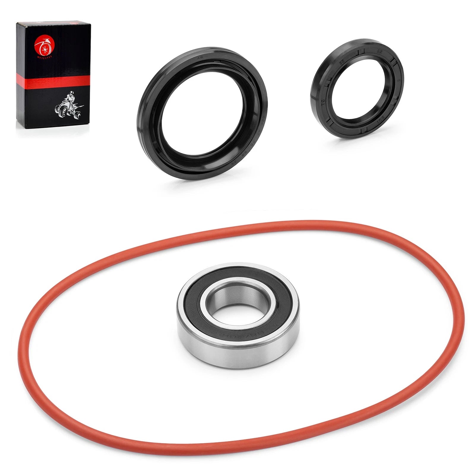 Rear Brake Drum Bearing and Seal Kit for Yamaha Grizzly 350 YFM350 (2007–2014)
