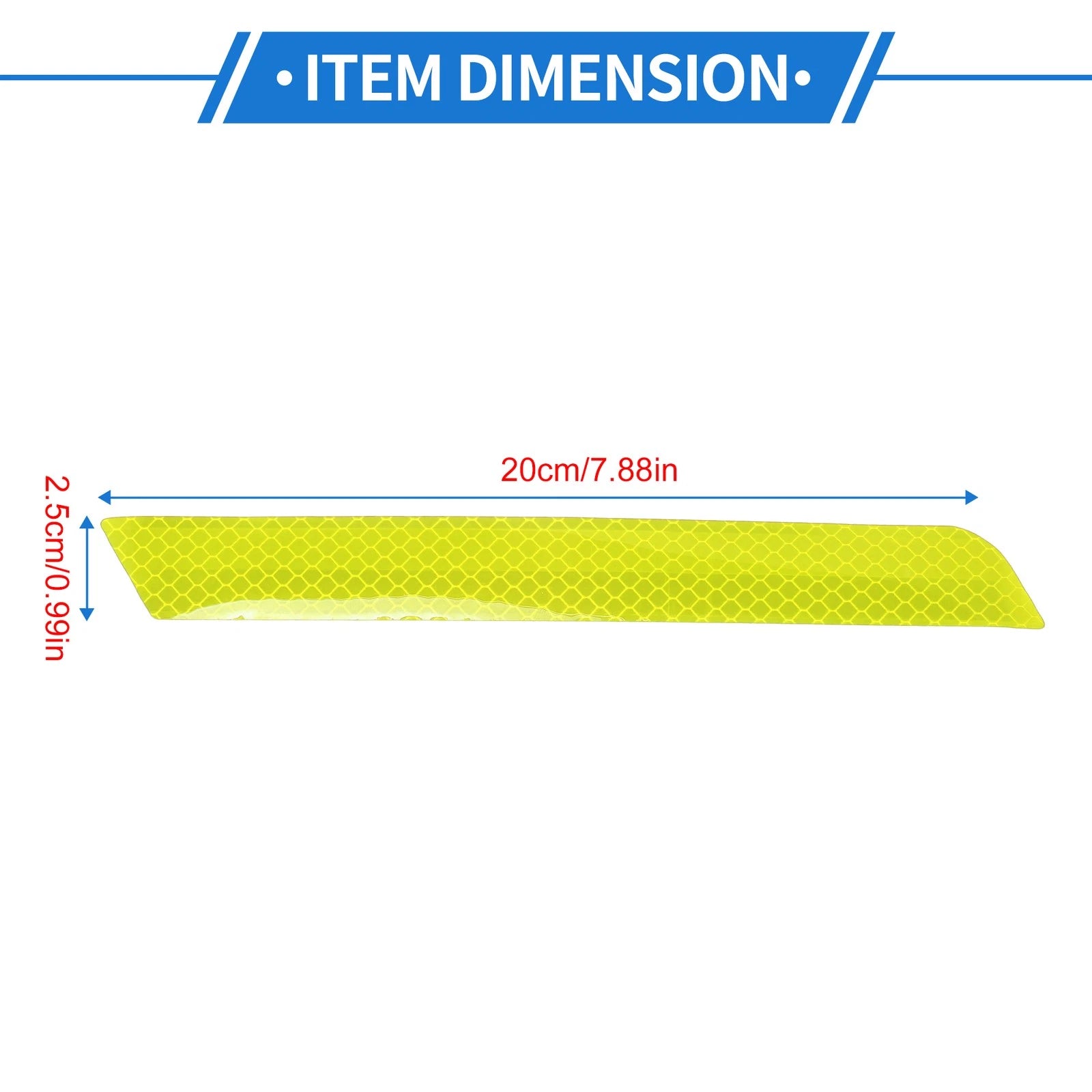 Reflective Bumper Decal for Universal Vehicles (Fluorescent Yellow-Green)