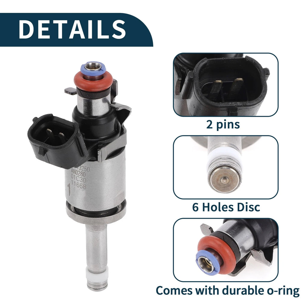 Fuel Injector Replacement for Mazda 2 2.0 (2017–2017) 1 Pc Black