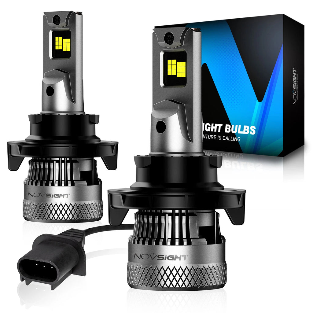 2X H13 LED Headlight Bulbs 40000LM 6500K White for