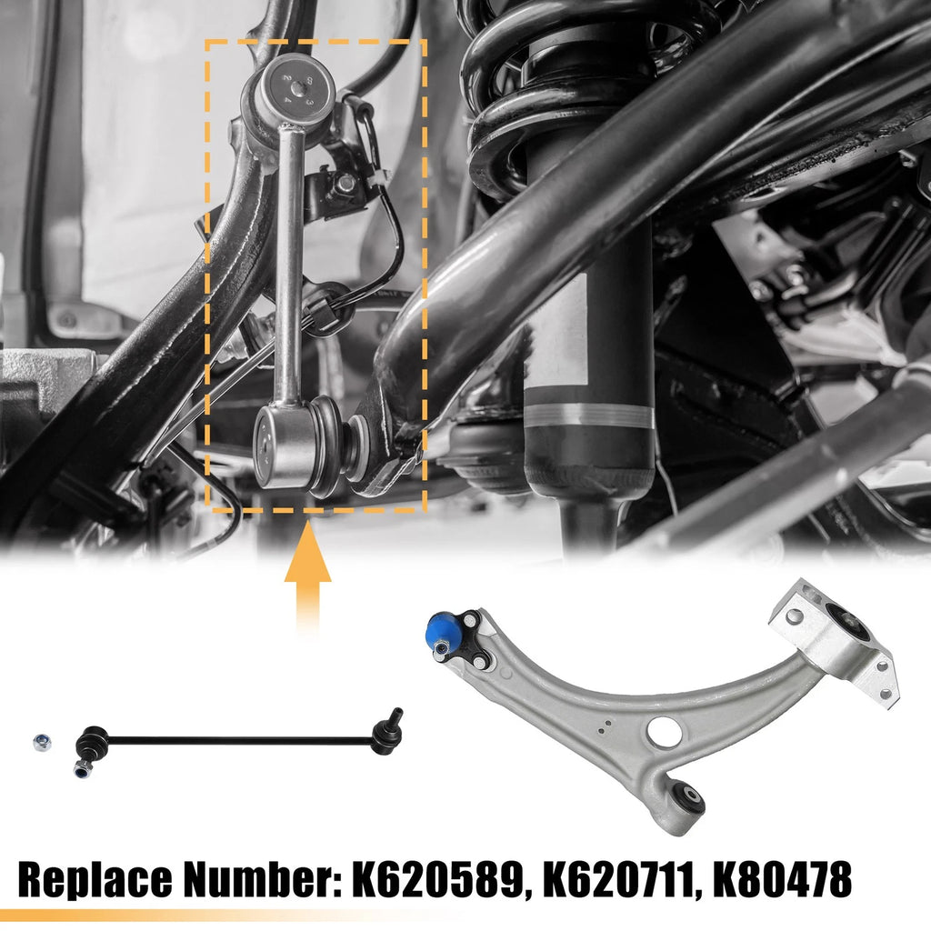 4 Pcs Front Lower Control Arm with Ball Joint for VW Passat Tiguan CC