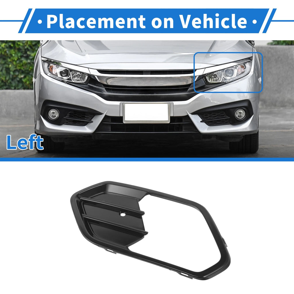 Front Left Fog Light Grill for Ford Escape (2017–2019) Replacement