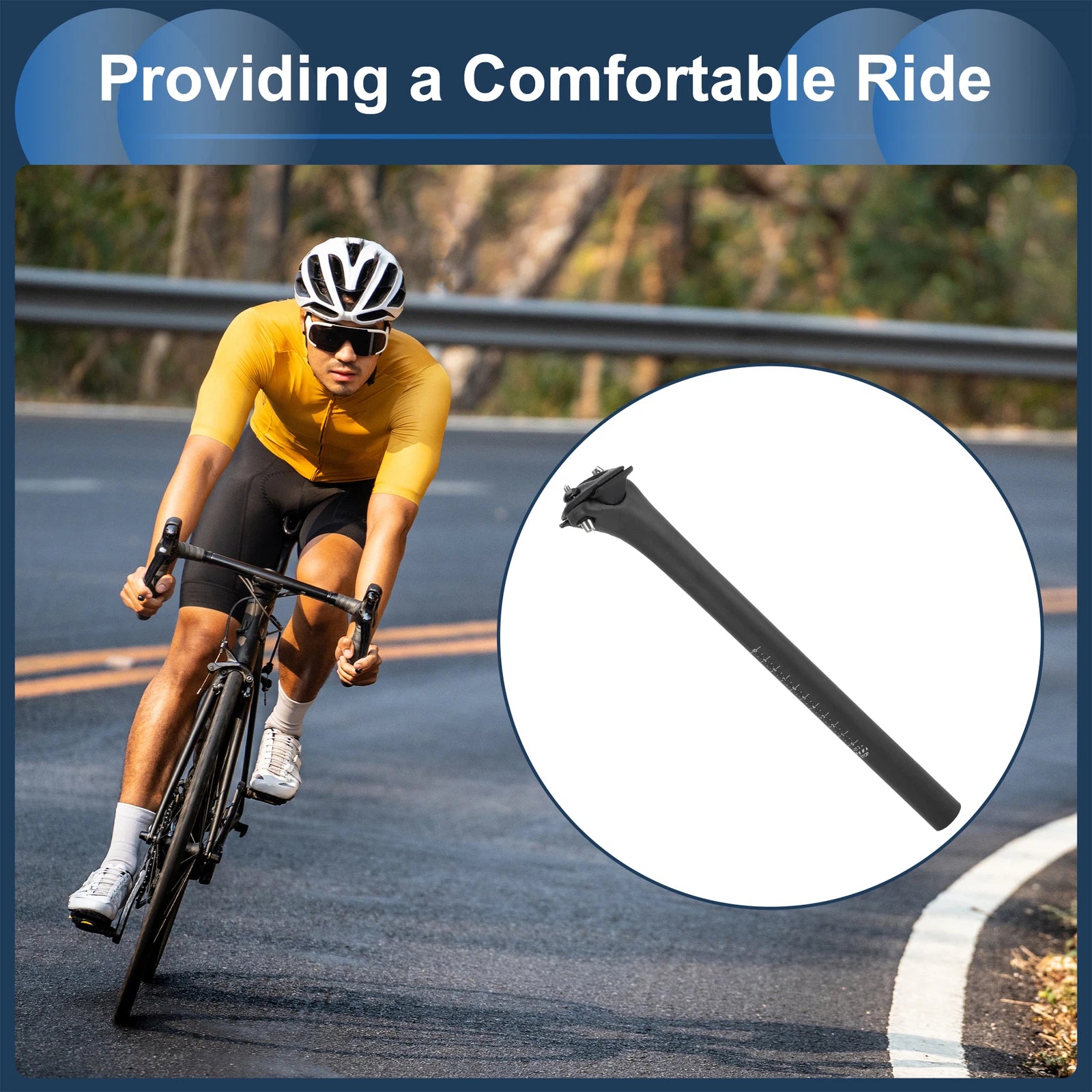Bike Seat Post 27.2mm for Adjustable Angle (Fits )