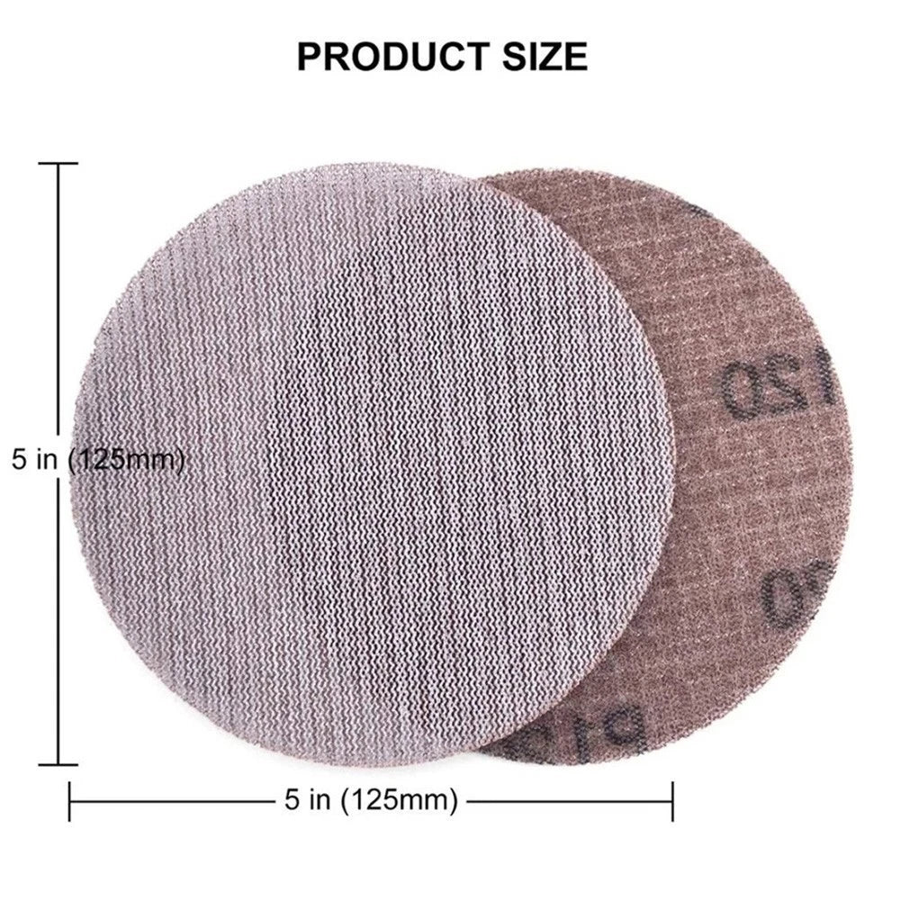 10pcs 600 Grit Mesh Sanding Discs 5 Inch for DA Sanders (Fits )