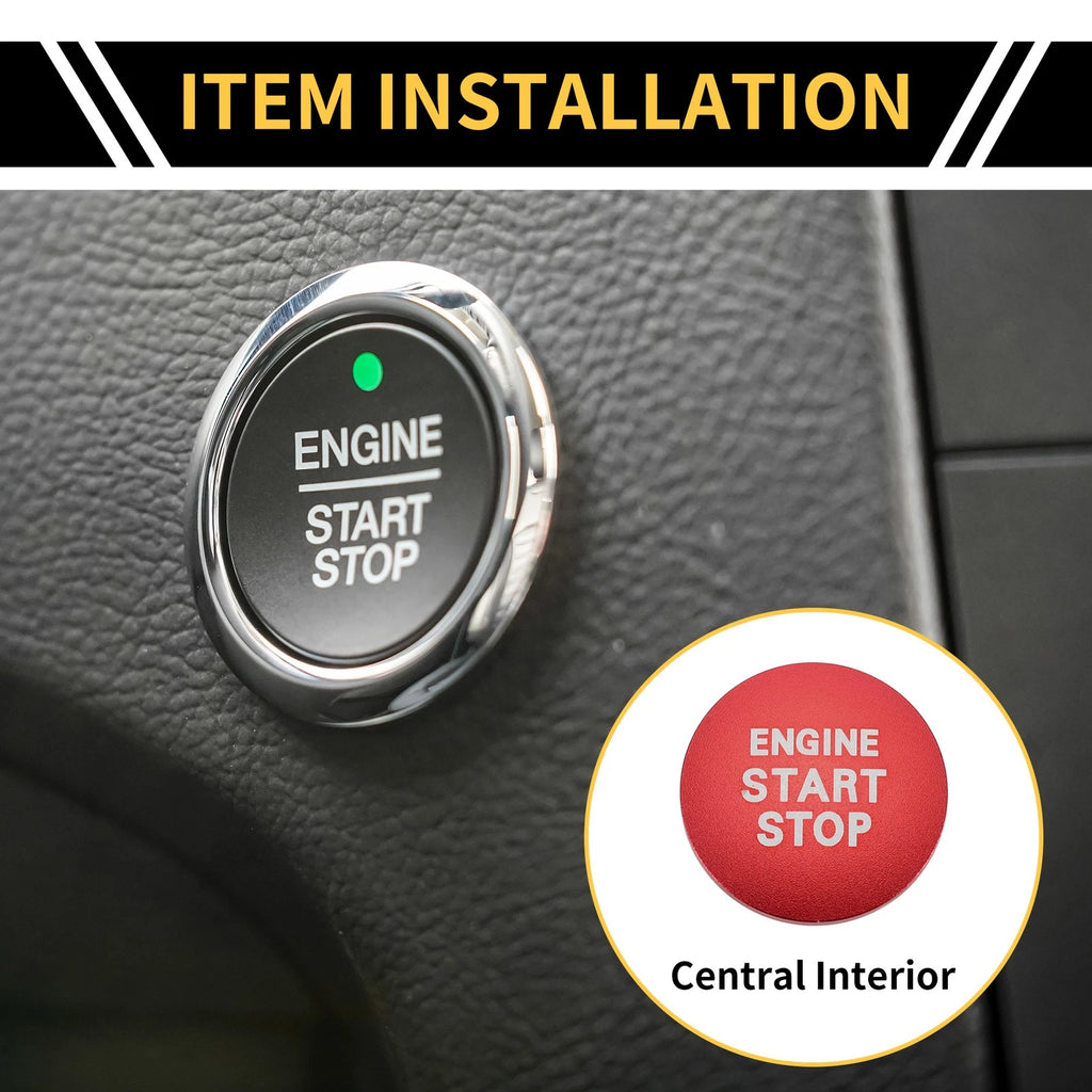 Engine Start Stop Button Switch Knob Cover Replacement for Toyota Tacoma (2016–2023)