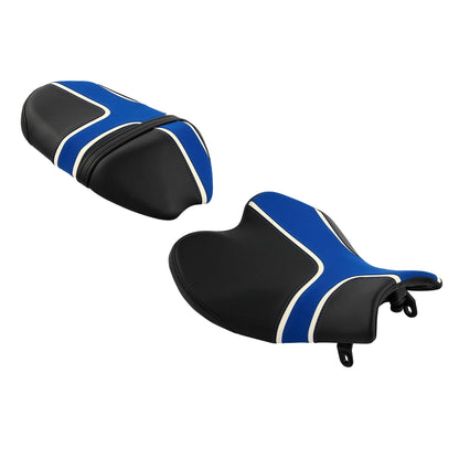 Rider & Passenger Seats for Suzuki GSXR1000 (2009–2016) - Black Blue