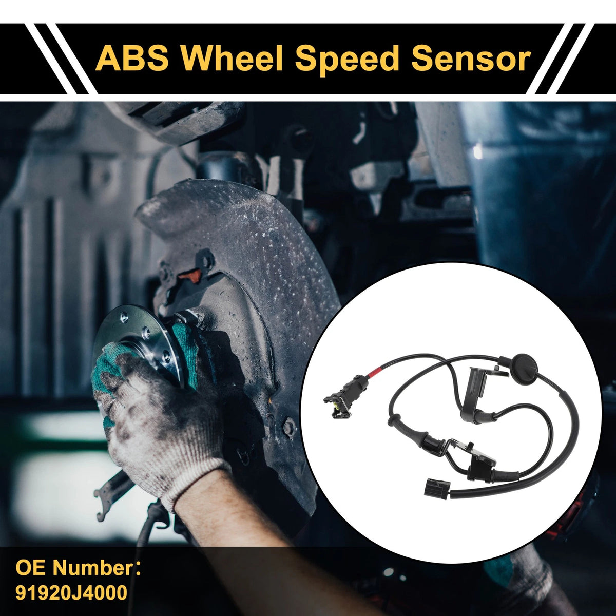 ABS Wheel Speed Sensor No. 91920J4000 for Kia Celesta (2016) Rear Left