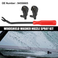 Front Windshield Washer Nozzle Kit 3pc Replacement for Chevrolet Cruze (2011–2020)