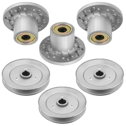 Deck Spindle and Pulley Replacement for Exmark V48 48-14KO-H 48-16BV (2014–2018)