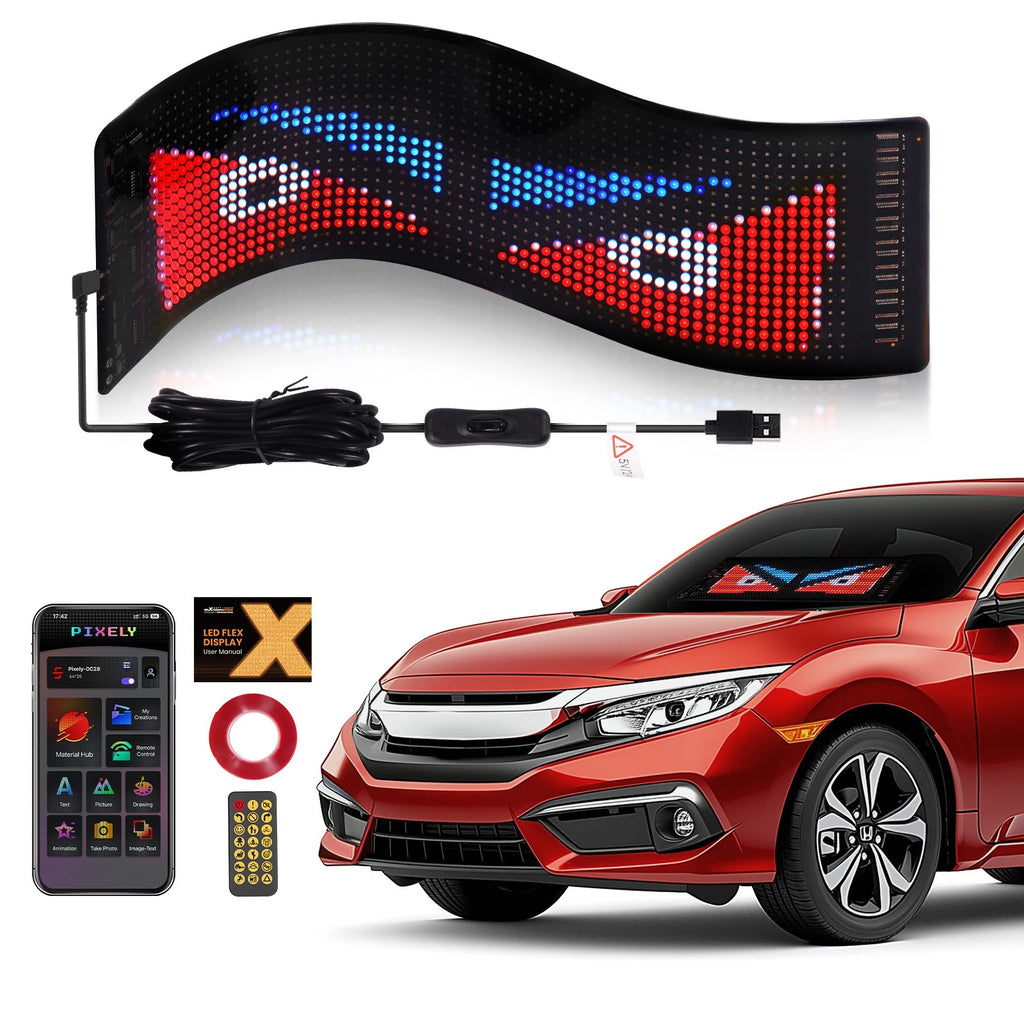 1X LED Colorful Devil Eye Lamp for Car Windows (14")