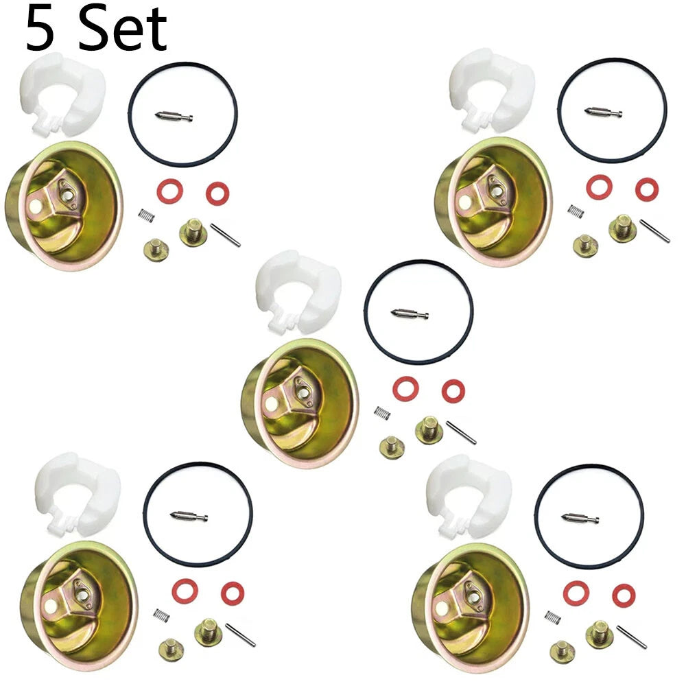 Set of 5 Carburetor Needle Bowl Gasket Float Kit for Honda GX120 GX160