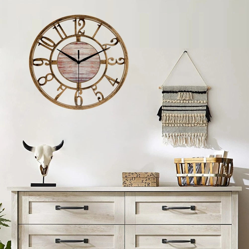 Battery Operated Clock for Interior Design (Non-Ticking)
