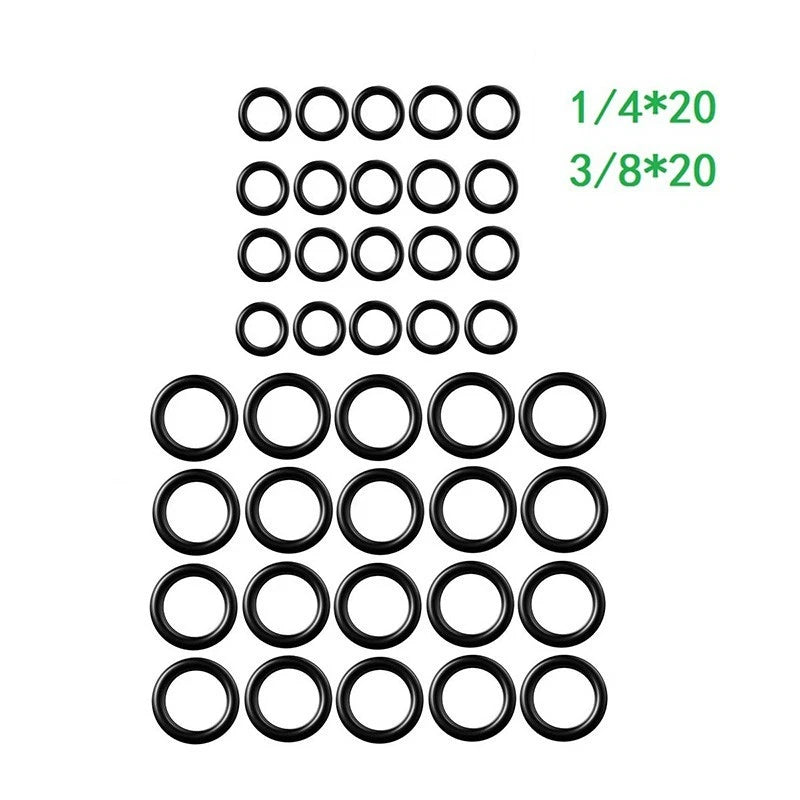 40pcs Rubber O-ring Washers for M22 1/4" 3/8" High Pressure Tools