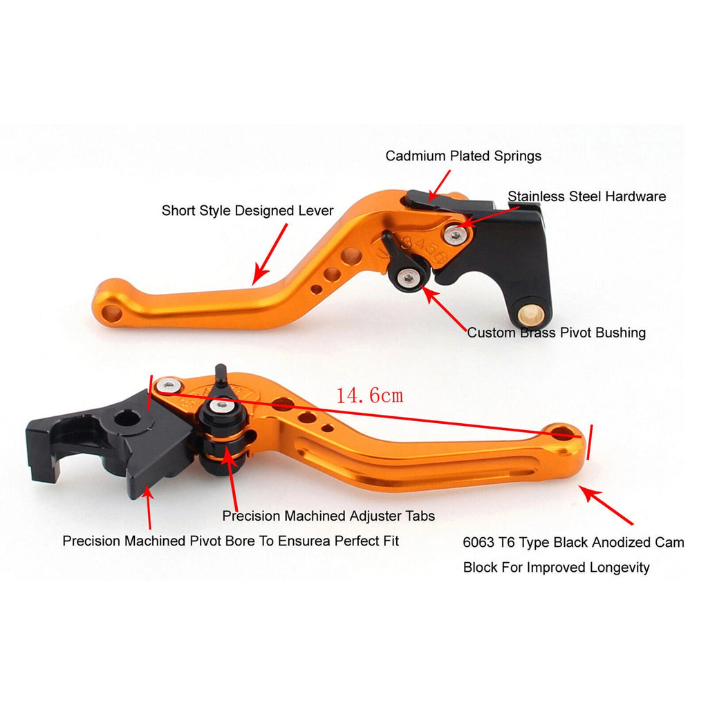 Short Clutch Brake Lever for Yamaha MT125 (2014–2019) T9