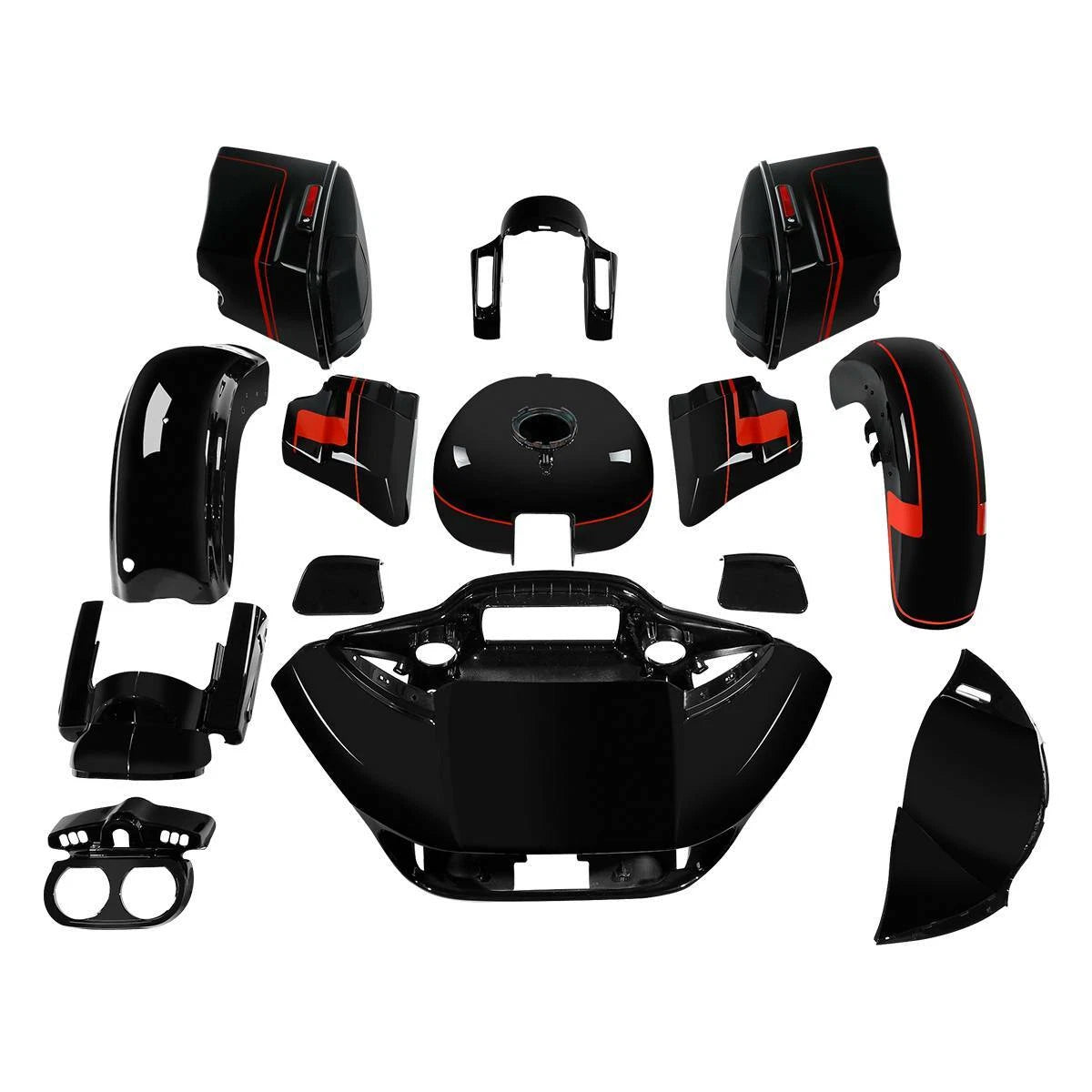 Fairings Bodywork Kit for Harley CVO Road Glide (2018) Black