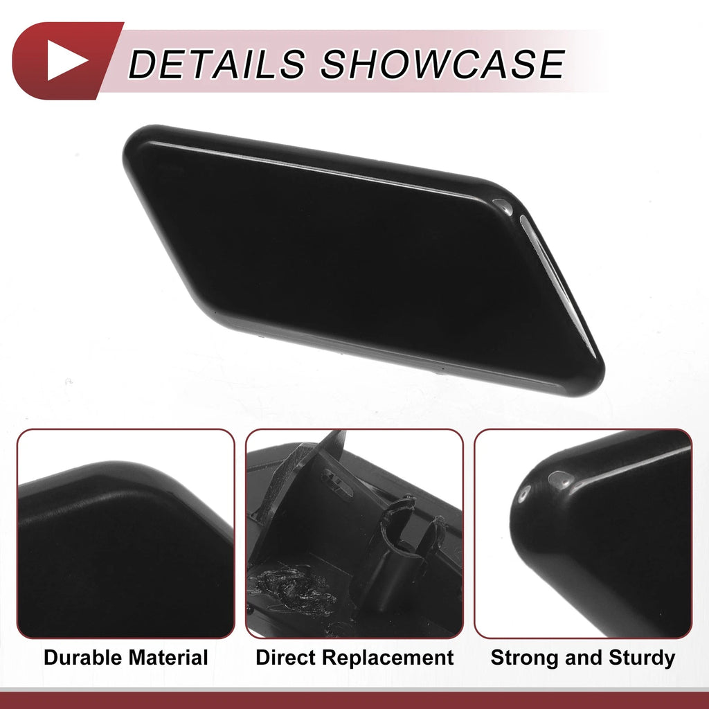 Front Right Washer Nozzle Cover Cap for Subaru Outback (2010–2012) Black
