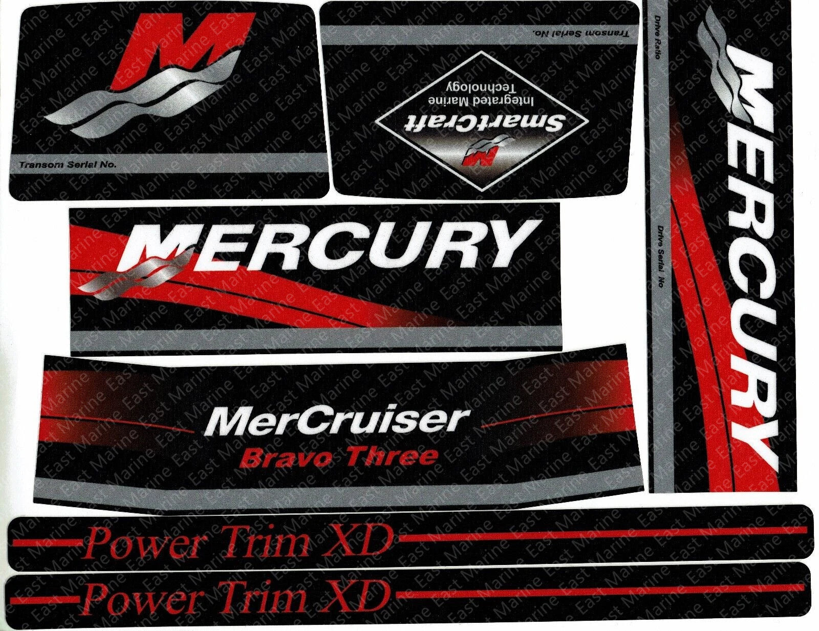 Sticker Kit for Mercruiser Bravo Three (37-805338A93)