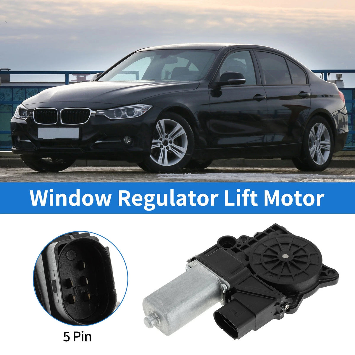 Power Window Regulator Lift Motor Replacement for BMW 323i E90 Sedan (2006–2011)