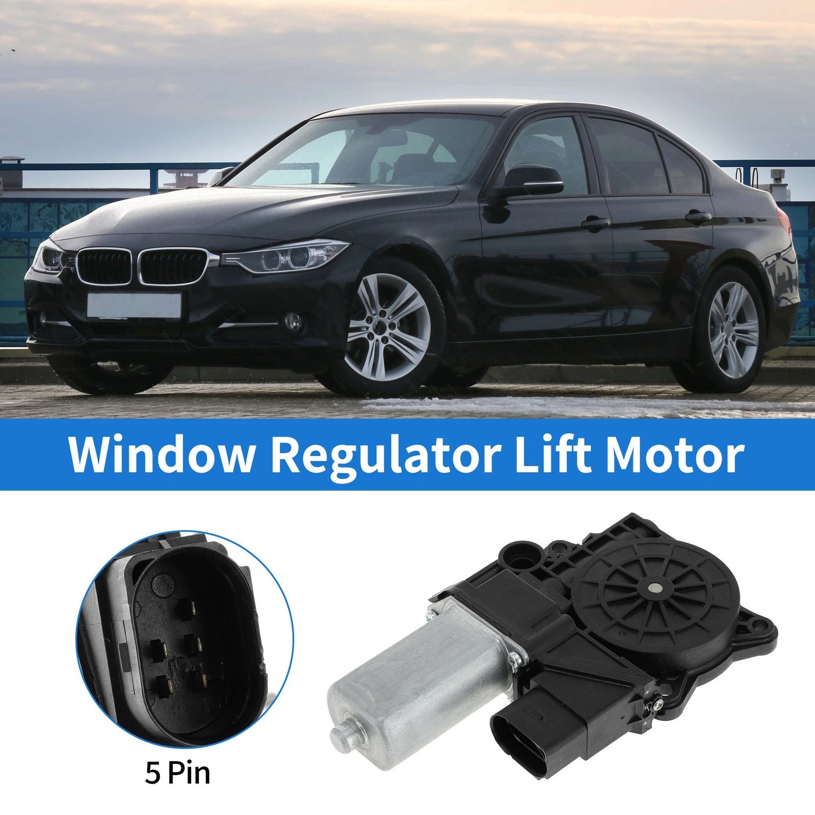 Power Window Regulator Lift Motor Replacement for BMW 323i E90 Sedan (2006–2011)