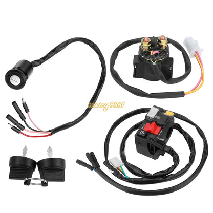 Handlebar Key Starter Relay Switch Kit for Honda FourTrax 300 TRX300 FW (1990–1995)