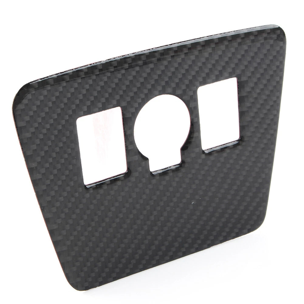 Carbon Fiber Black Power Output Button Panel Cover Trim For Toyota Prius 2012-15