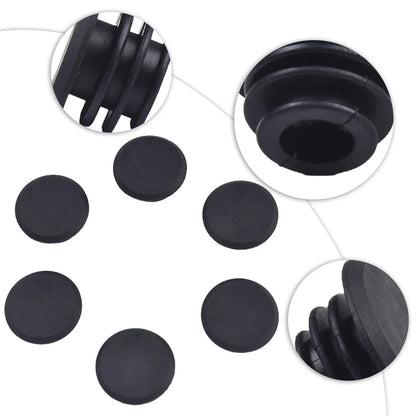 6X Rubber Bike Grip Ends for MTB