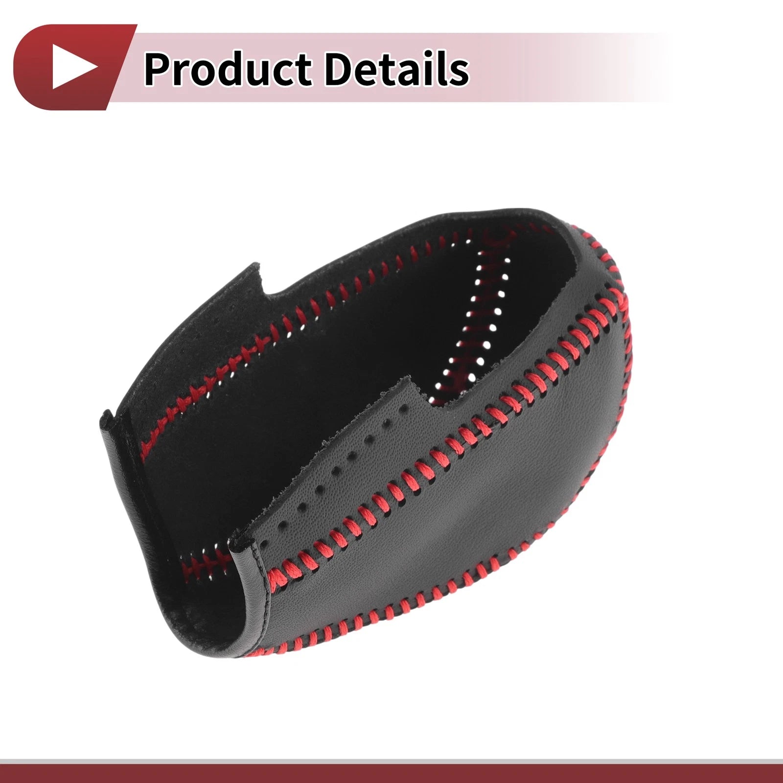 1 Pc Gear Shift Knob Cover for Subaru Forester (2014–2017) Black Red
