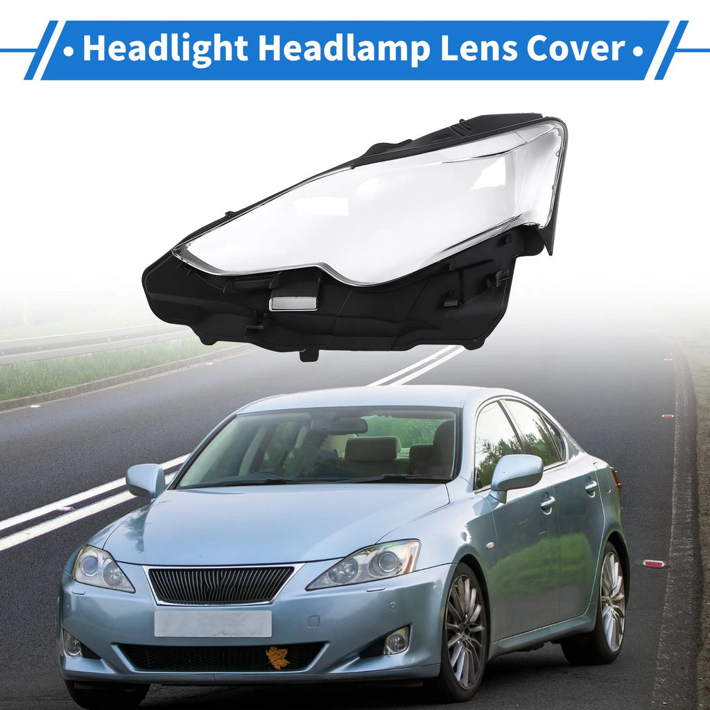 Headlight Lens Cover Front Left Replacement for Lexus IS 250 2013–2016