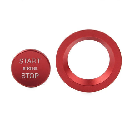 Keyless Engine Start Button with Ring Red for Land Rover Jaguar (2010–2023)