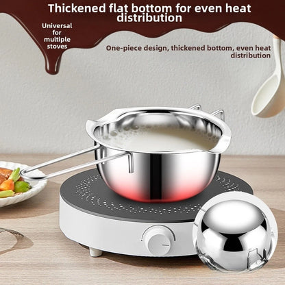 Stainless Steel Chocolate Melting Pot for Kitchen Multi Use