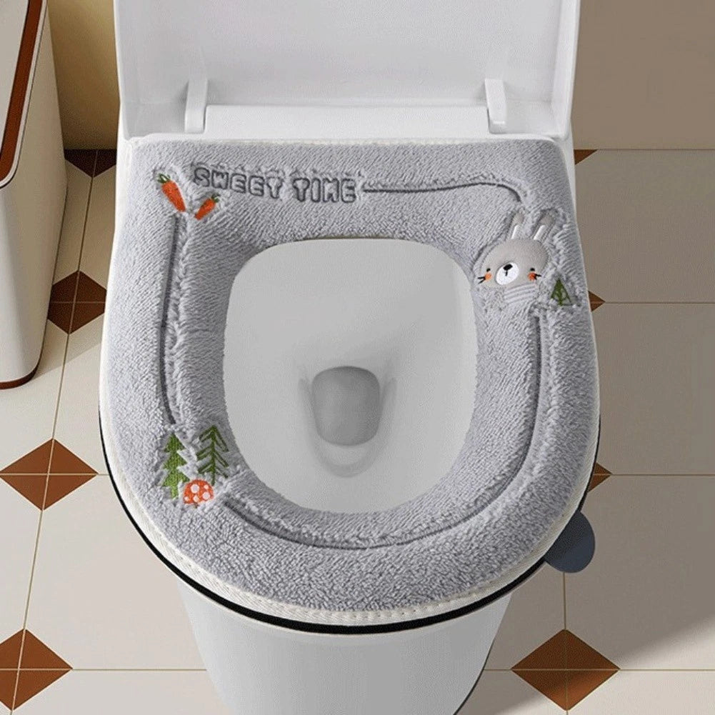 U-shaped Toilet Cover for Cold Weather Soft Plush Material