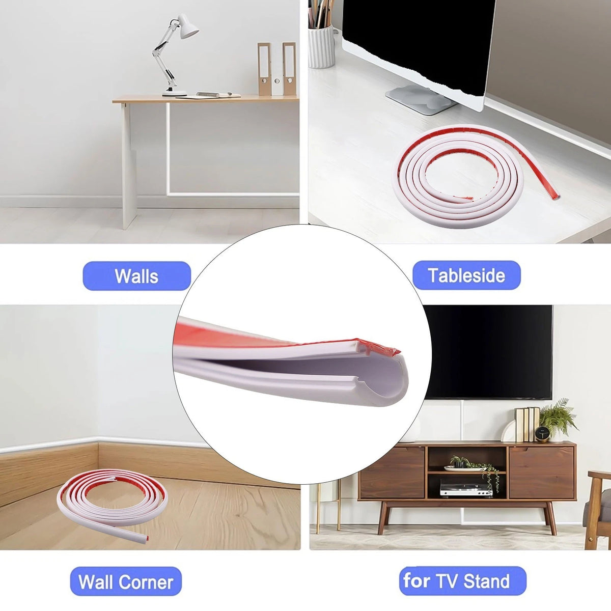 PVC Ducts for Organizing Wires and Cables (3 Meters)