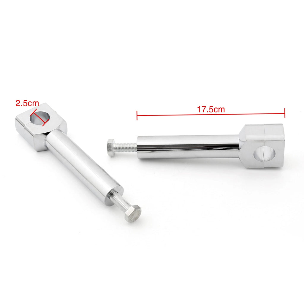 6" Motorcycle Handlebar Riser Set for 1" Bar Chrome (Fit)