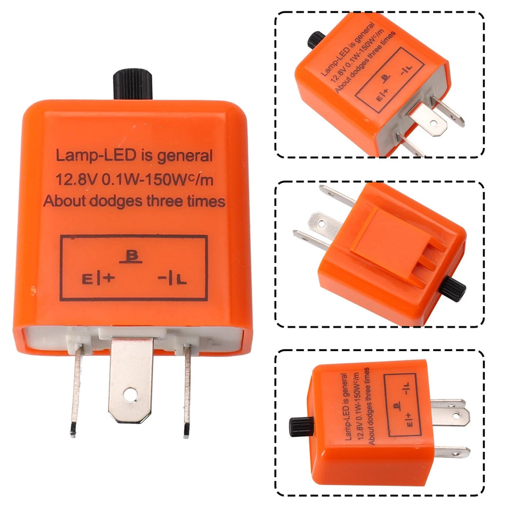 12V 3 Pin LED Flasher Relay for Motorcycle Turn Signal Light