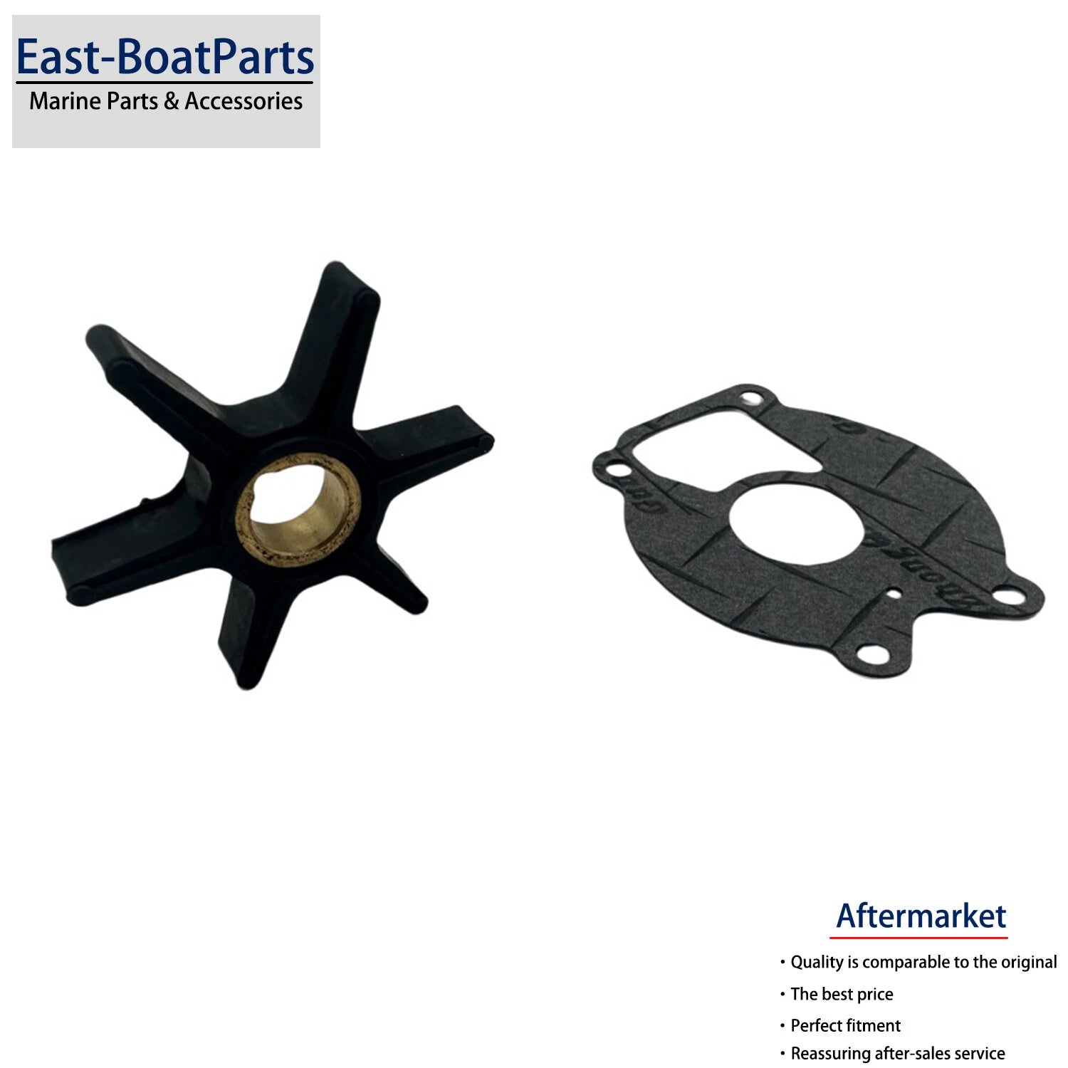 Water Pump Impeller & Gasket for Mercury Force (8M0204712, 8508910, 850893, 993261)