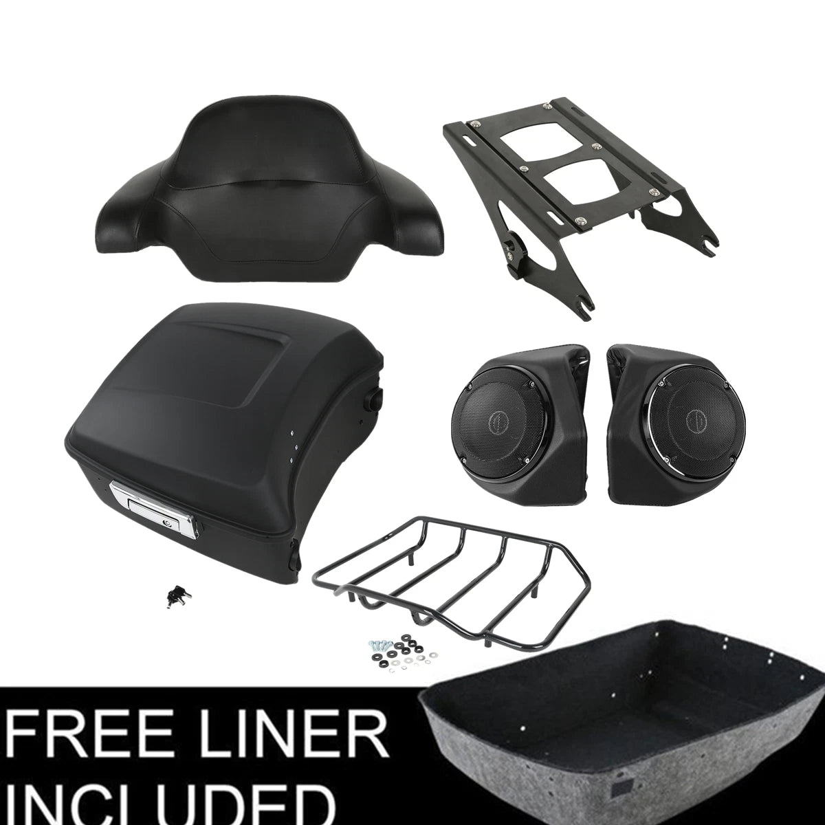 Trunk Mount Speakers for Harley Touring Street Glide (2014–2026)