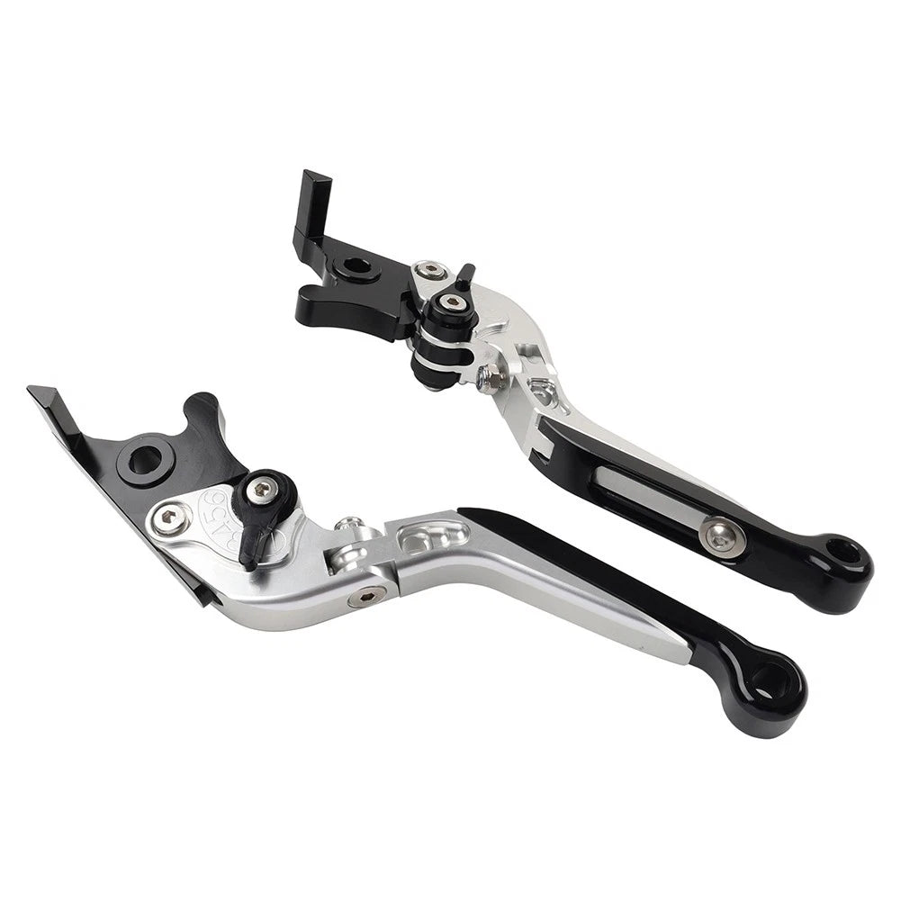 Silver Extendable Brake Clutch Levers for BMW F800GS/F800R (2008–2018)