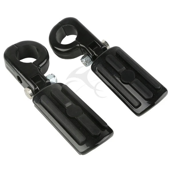 32mm Black Highway Engine Guard Bar Foot Pegs for Harley (Universal)