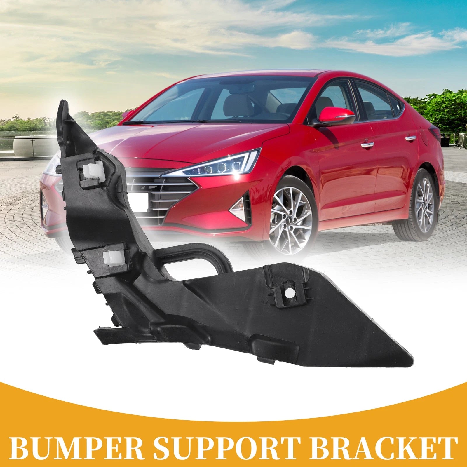 RH Side Front Bumper Support Bracket for Hyundai Elantra (2017–2018)