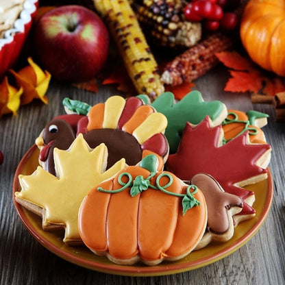 6 Piece Cookie Cutter Set for Football Biscuit and Fondant