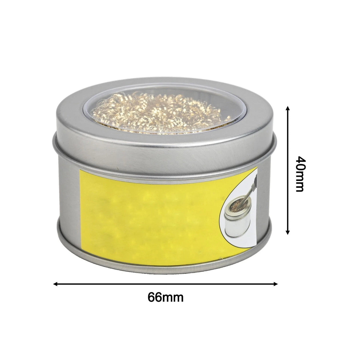 Ball Soldering Iron Tip Cleaner for Universal Use (66mm x 40mm)