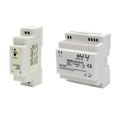 24V DIN Rail Power Supply for Plastic Machinery (Self Cooling, ABS Housing)