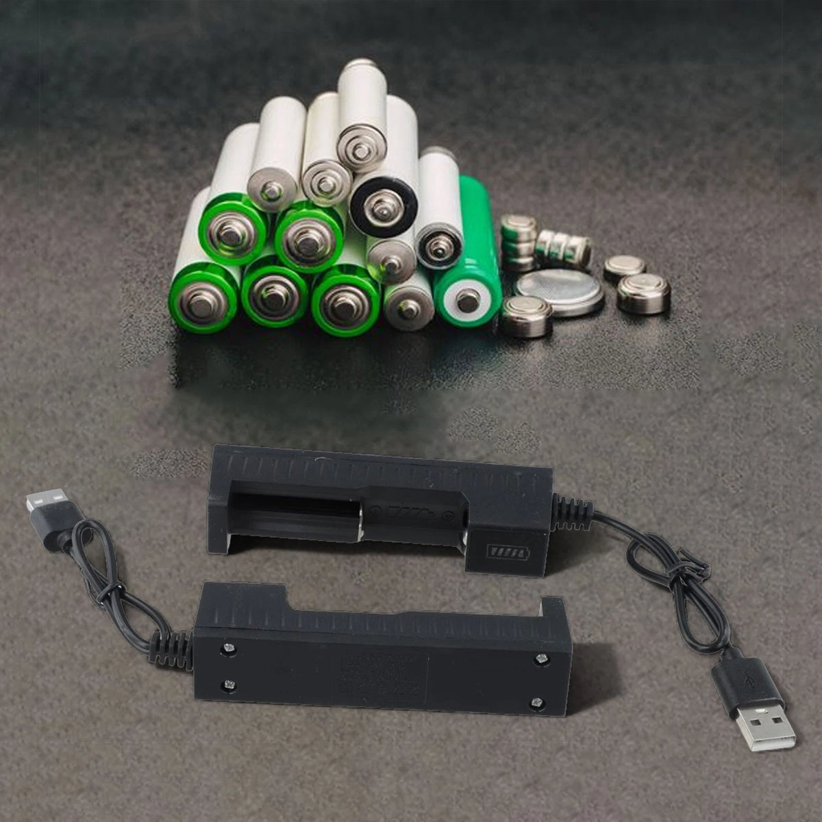 USB Charging Station for Lithium Batteries 14500 18350