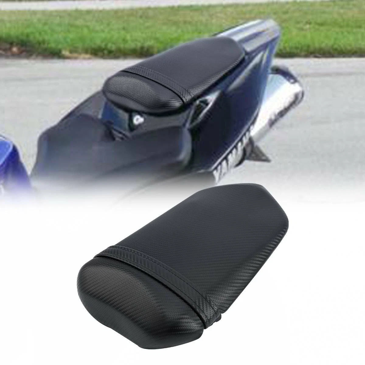 Black Cushion Passenger Seat for Yamaha YZF-R1 (2004–2006)