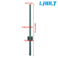 10Pc Heavy Duty Metal U Fence Posts for (No Dig)