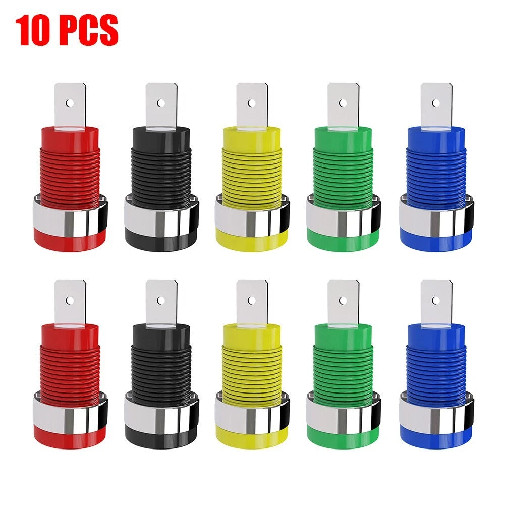 10X Banana Socket Panel Mount Connectors 12mm for Various Applications