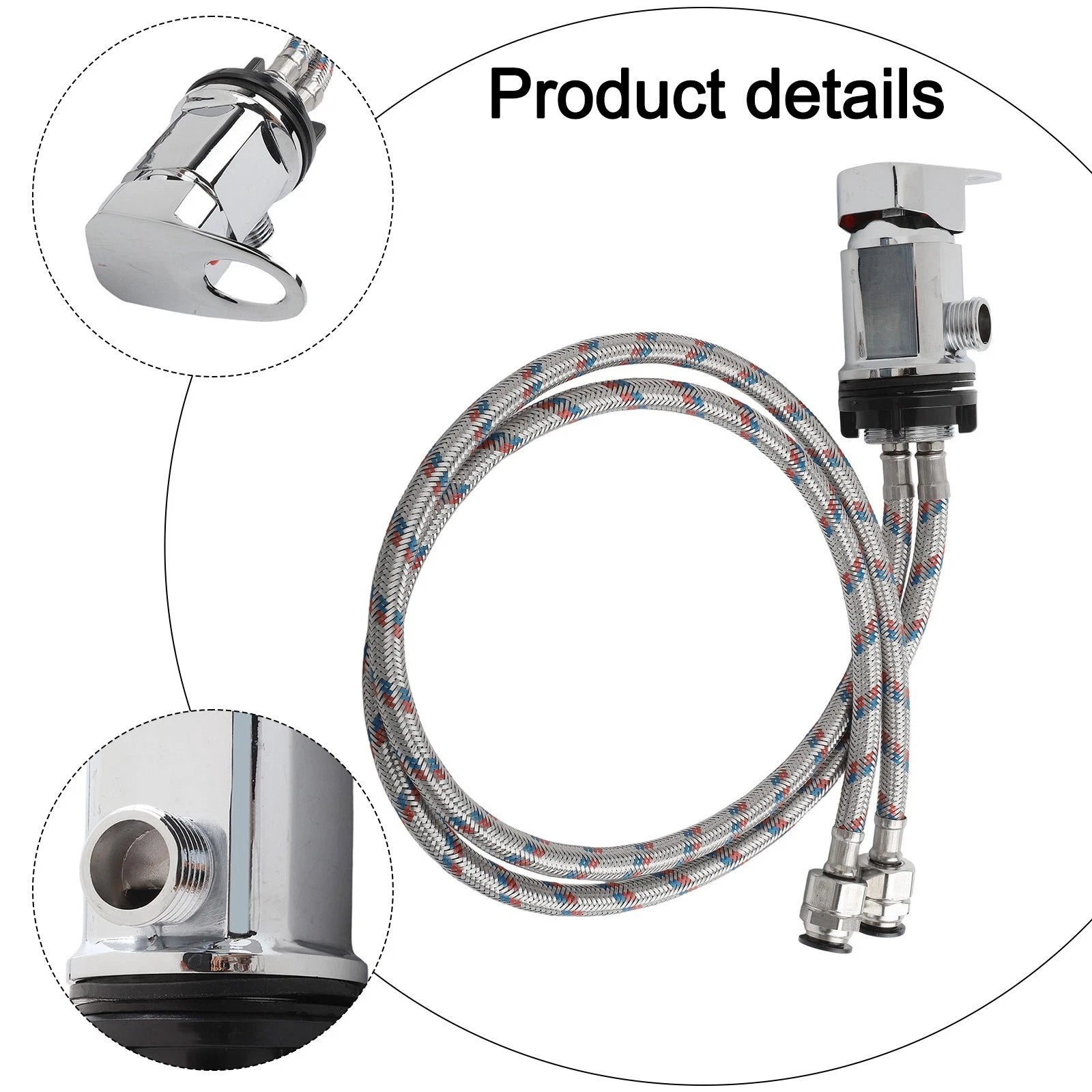 Shower Mixer Tap with Installation Tails for