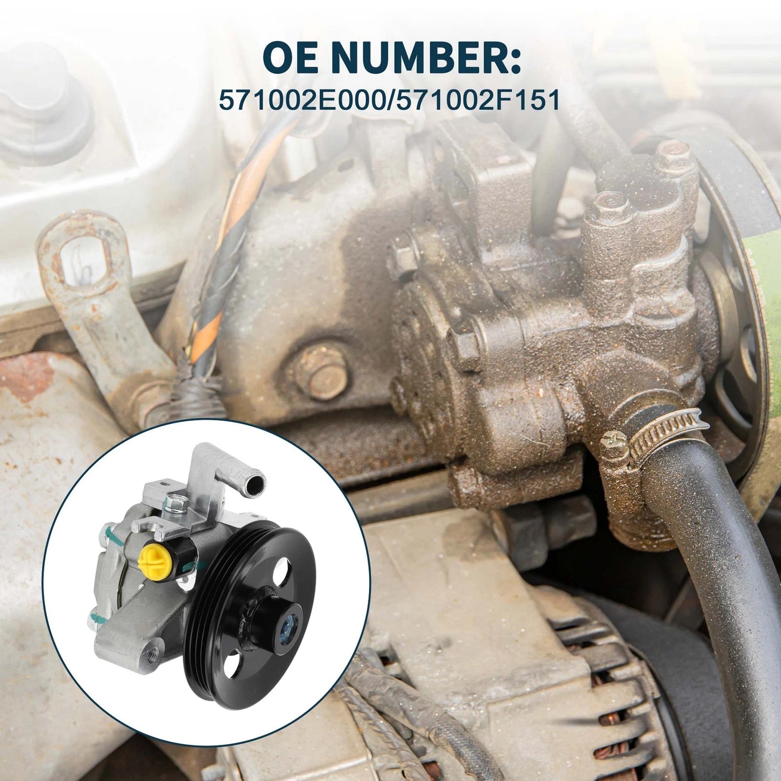 Power Steering Pump with Pulley for Hyundai Tucson (2005–2009)