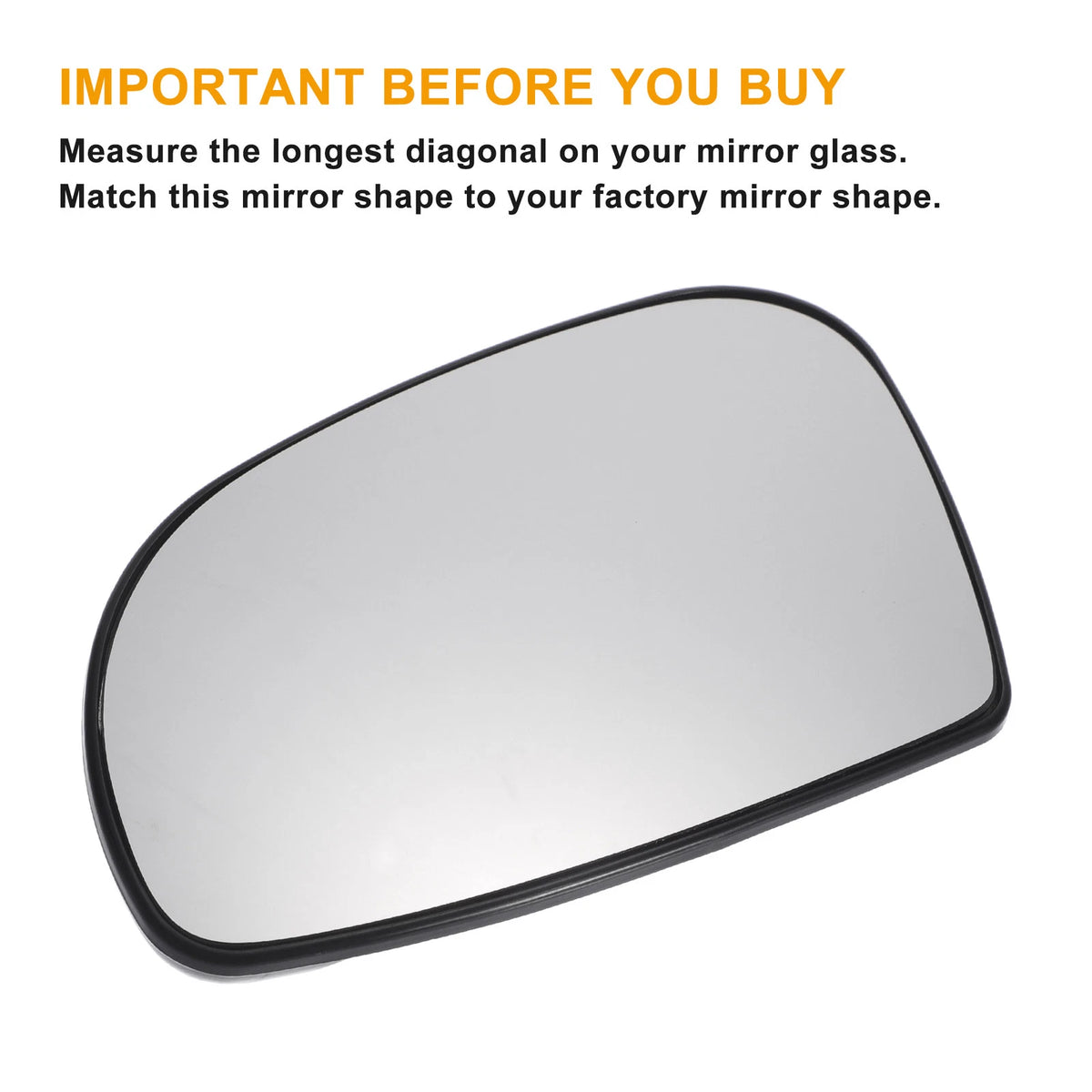Left Side Heated White Mirror Glass for Citroen Saxo (1995–2003)